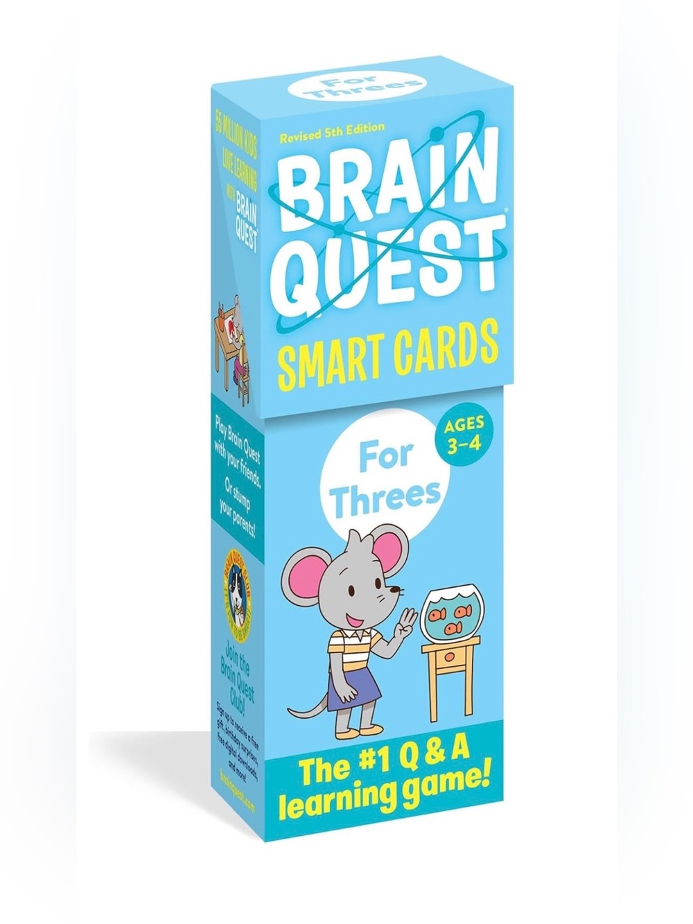 Workman Brain Quest Smart Cards for Threes Ages 3-4Years Q&A 2Deck Learning Game